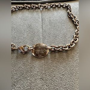Tiffany & Co original dog tag necklace